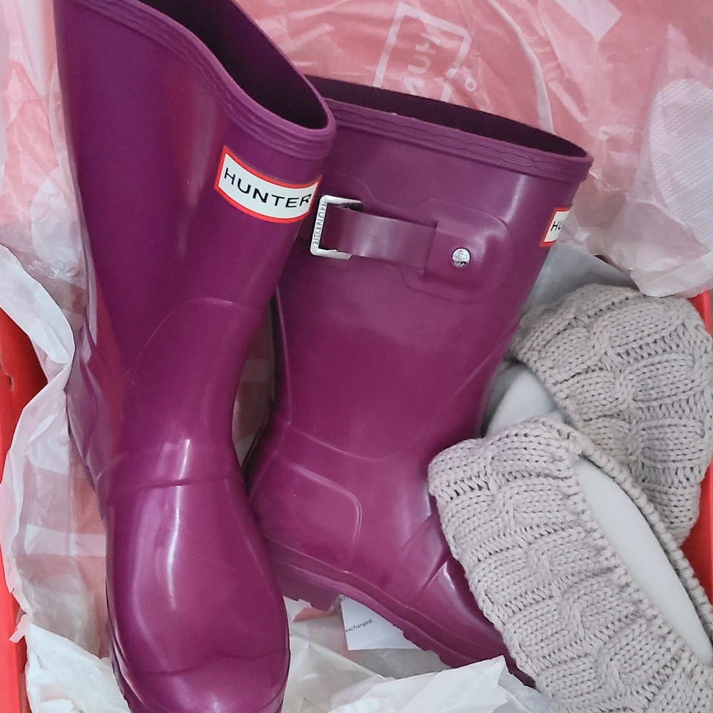 Hunter Women's Purple Rain Boots